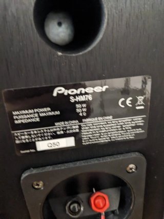Altavoces Pioneer Negros S-HM76 Apenas usados