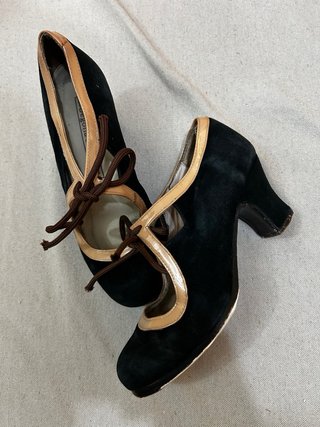 Zapatos Flamenco Begoña Cervera Negro/Marrón