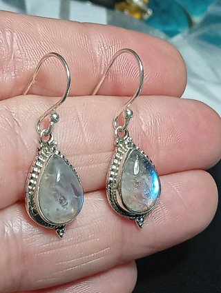 Pendientes Plata Ley Luna