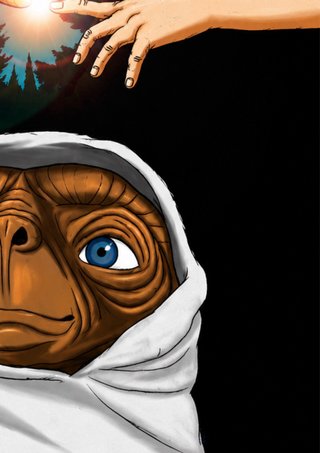 Quadro Poster A3 E.T. L'Extraterrestre