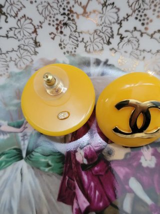 Pendientes Chanel Amarillos y Dorados