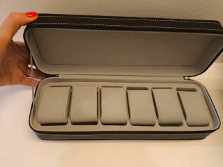 Custodia porta orologi 6 posti