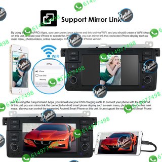 Radio Pantalla CARPLAY GPS para BMW E46 M3 318/32