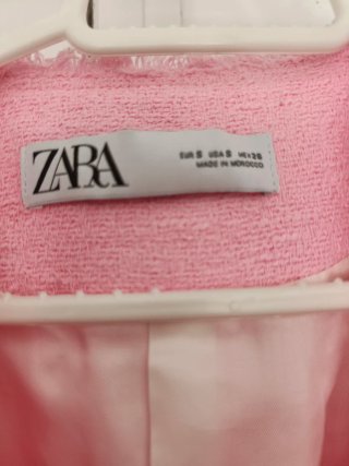 Americana blazer Zara Rosa Botones nueva