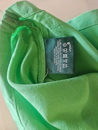 Blusa fluida verde