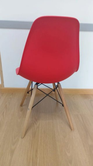 Sillas rojas para sala de espera (4 unidades)