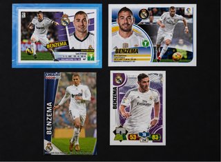 Lote 4 Cromos Karim Benzema