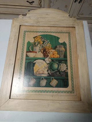 Cuadro Decorativo Cocina Madera