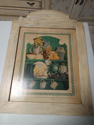 Cuadro Decorativo Cocina Madera
