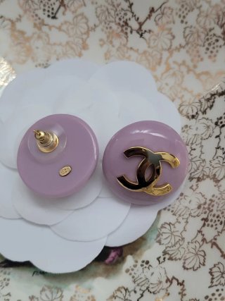 Pendientes Chanel Dorados y Rosas