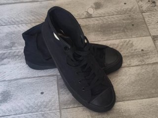 Zapatillas Mustang de lona negras