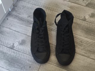 Zapatillas Mustang de lona negras