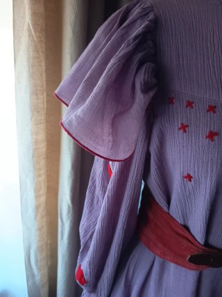 Vestido vintage malva Jo Sephine