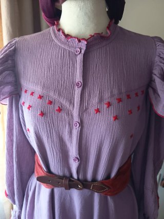Vestido vintage malva Jo Sephine
