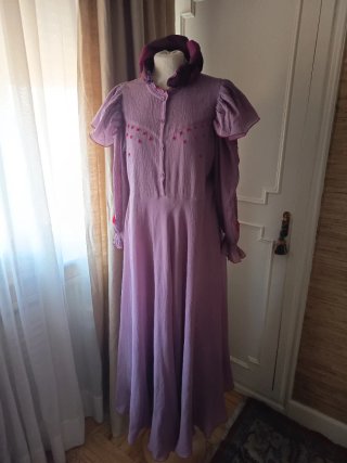 Vestido vintage malva Jo Sephine
