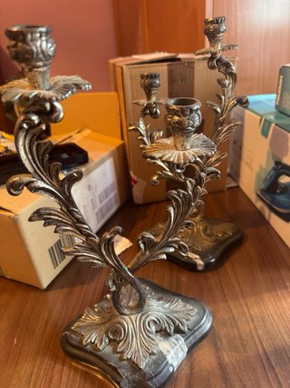 Reloj de sobremesa bronce y mármol