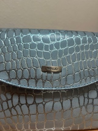 Bolso Vintage Ferchi Bags Gris Metalizado