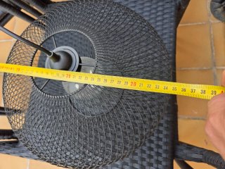 Lámpara de techo colgante negra