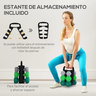 Juego Mancuernas 2x3kg, 2x4kg, 2x5kg