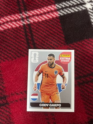 Cromo Cody Gakpo Panini Extra Sticker Mundial 2026