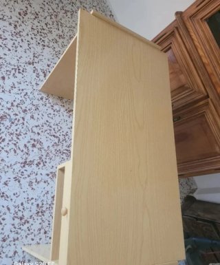 Escritorio madera color nogal-SOLO ENTREGA EN MANO