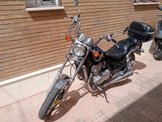 Kawasaki Vulcan AN500 Negra y Azul