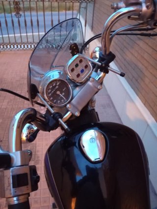 Kawasaki Vulcan AN500 Negra y Azul