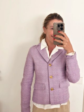 Americana blazer malva nueva con etiquetas