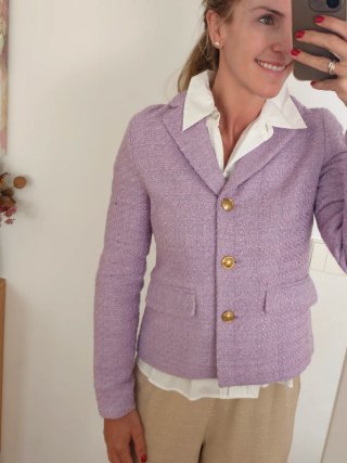 Americana blazer malva nueva con etiquetas