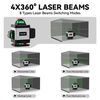 Nivel laser HGLINE 4D con mando
