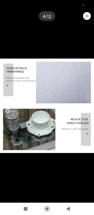 Set di 2 amache e tavolo da giardino grigio