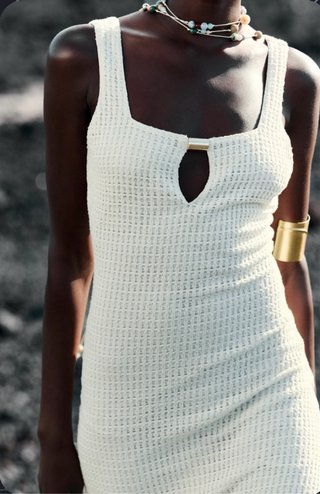 Vestido crochet largo