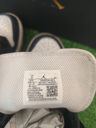 Zapatillas Jordan 1 Mid Azul Blanco