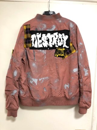 Chaqueta Bomber Punk tie dye