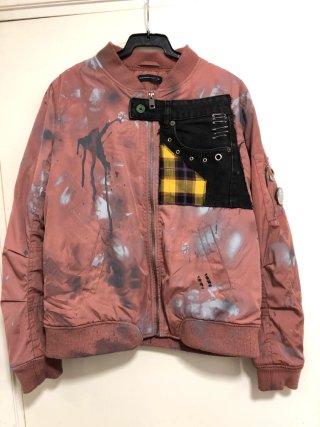 Chaqueta Bomber Punk tie dye