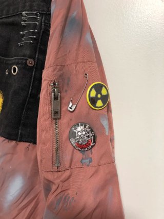 Chaqueta Bomber Punk tie dye