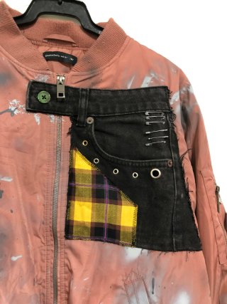 Chaqueta Bomber Punk tie dye