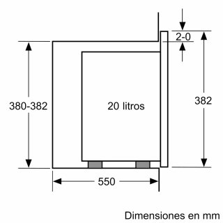 Microondas Integrable Bosch Blanco BFL524MW0
