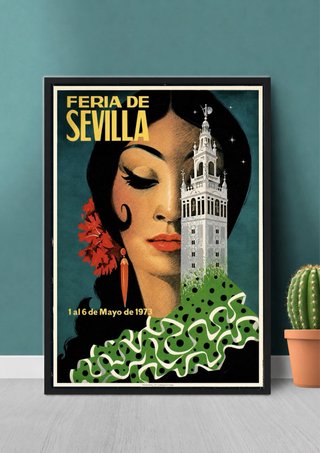Confezione 3 Quadri FERIA DE SEVILLA Vintage
