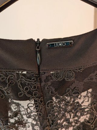 Tubino Liu Jo nero con pizzo