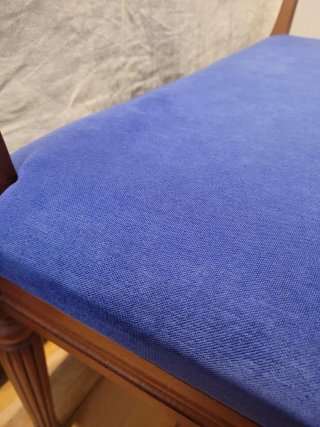 Banco pie de cama o recibidor azul