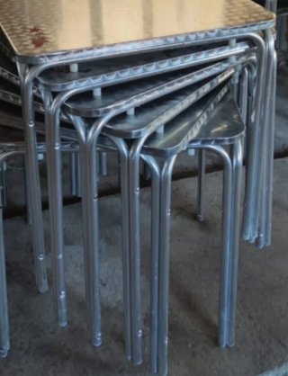 Mesa  aluminio