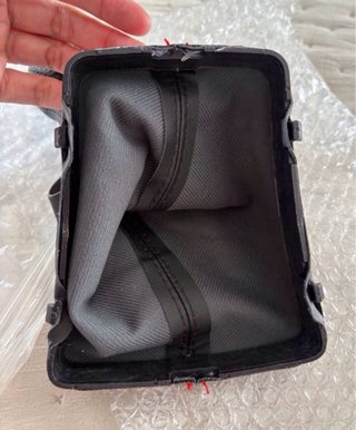 Pomo Palanca Audi A3 Cuero Negro Costura Roja