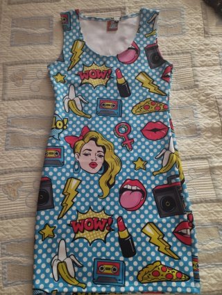 Vestido Pop Art Mujer