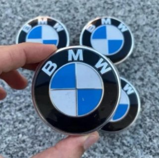 4 CENTROS BUJE RUEDA TAPAS LLANTAS ORIGINALES BMW