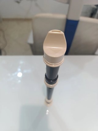 Flauta Yamaha Negra y Blanca