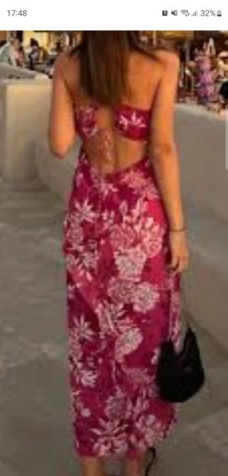 Vestido Zara floral volantes