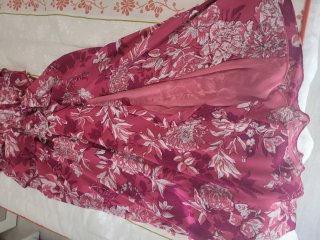 Vestido Zara floral volantes