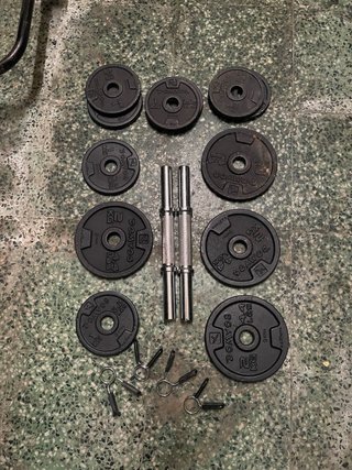 Conjunto de pesas DOMYOS