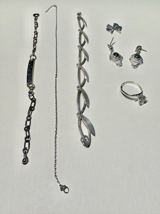 Conjunto Joyas Plata Vintage